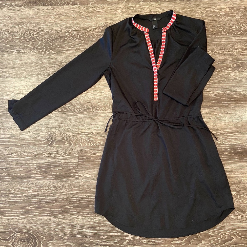 H&M - Black Long Sleeve Dress